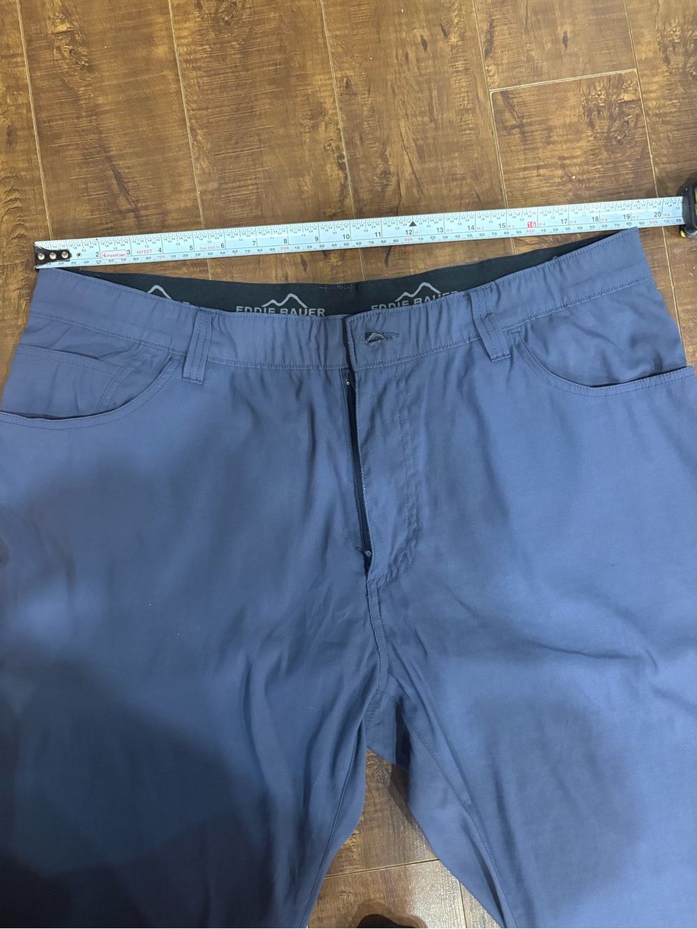 Eddie Bauer Men's Blue Technical Stretch Hiking & Travel Pants | Slate Blue - Picture 7 of 10